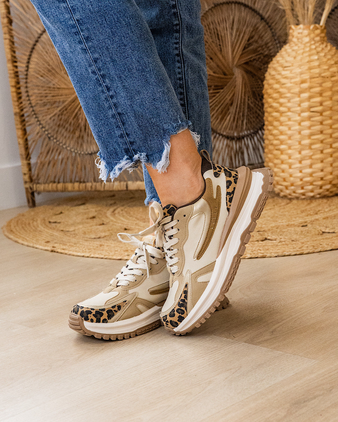 Blowfish Leo Sneakers - Gold Leopard Blowfish