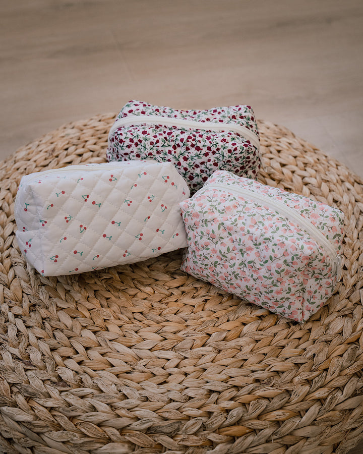 Quilted Cosmetic Pouch Bag - 3 Options Zenana