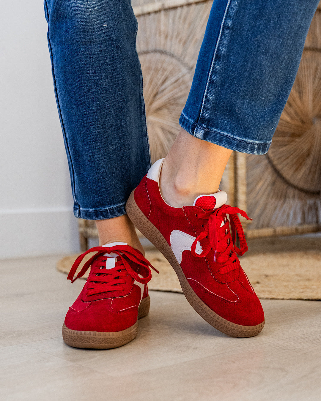 NEW! Corkys Spoiler Alert Sneakers - Red Corkys Footwear