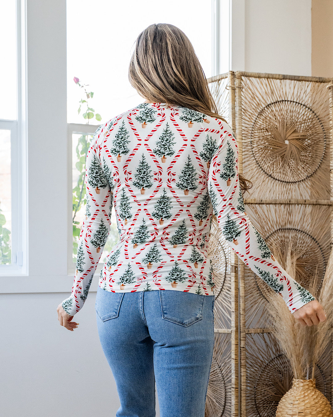 NEW! Blair Long Sleeve Top - Candy Cane Lane Michelle Mae