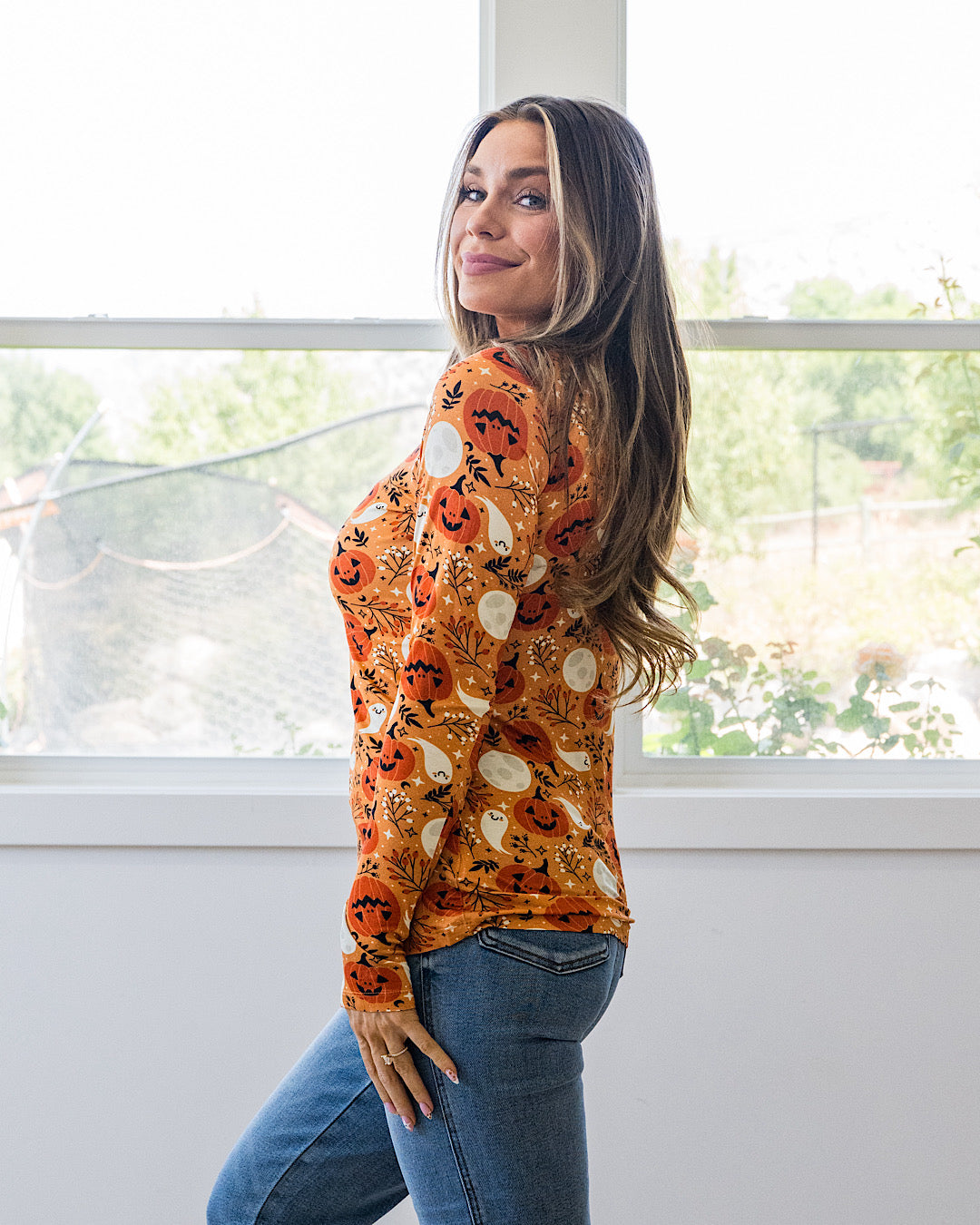 NEW! Blair Long Sleeve Top - Spooky Autumn Michelle Mae