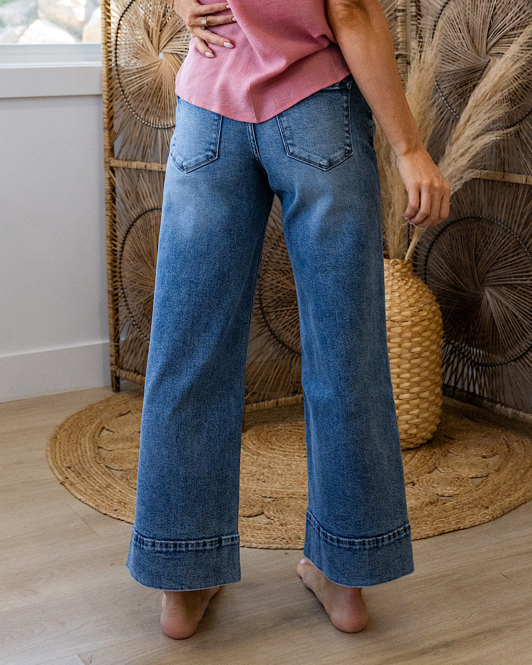 KanCan Bergen Non Distressed Wide Leg Jeans KanCan