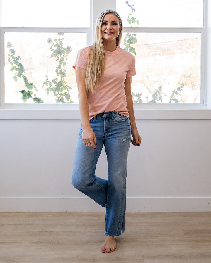 NEW! Melinda Short Sleeve Top - Peony Pink Be Cool