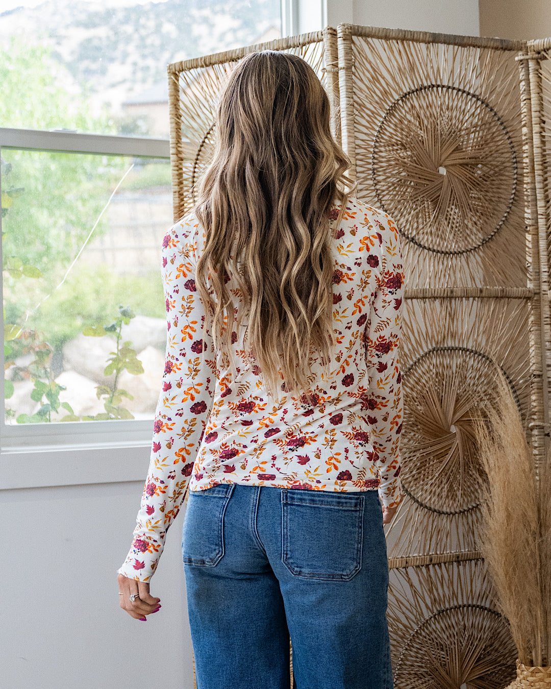 Blair Long Sleeve Top - Autumn Floral Michelle Mae