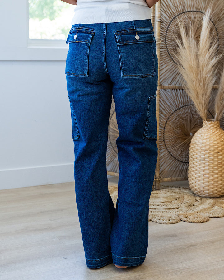 Judy Blue Lennon Wide Cargo Jeans SALE Judy Blue