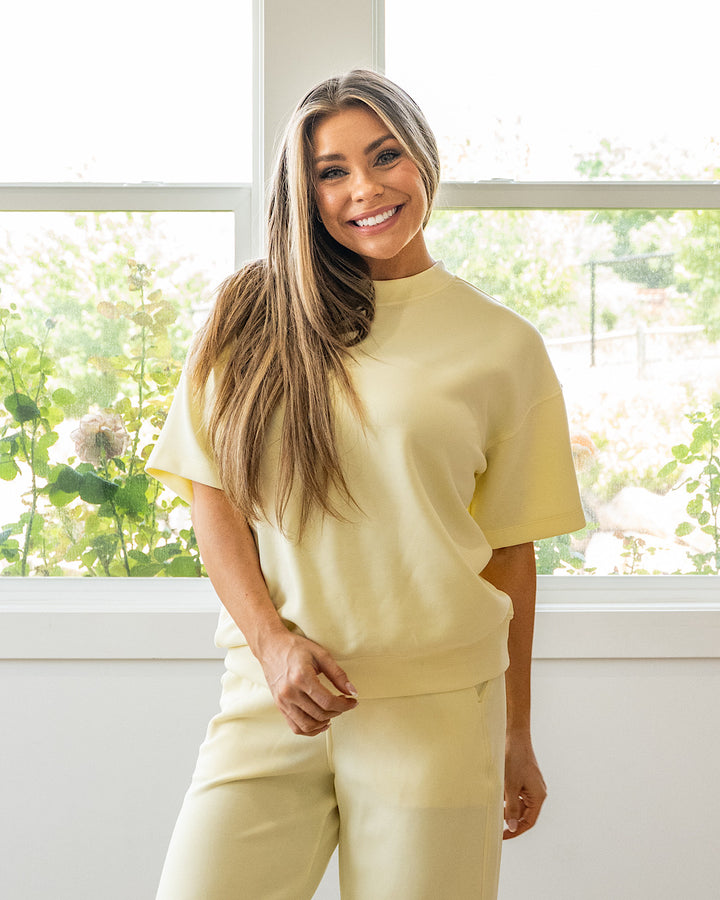 NEW! Macey Scuba Fabric Top - Lemonilla Rae Mode