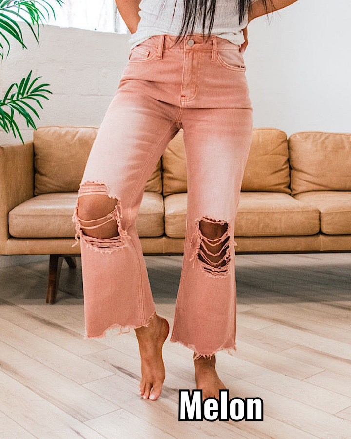 Vervet 90's Crop Flare Jeans - Color Options Available! Vervet