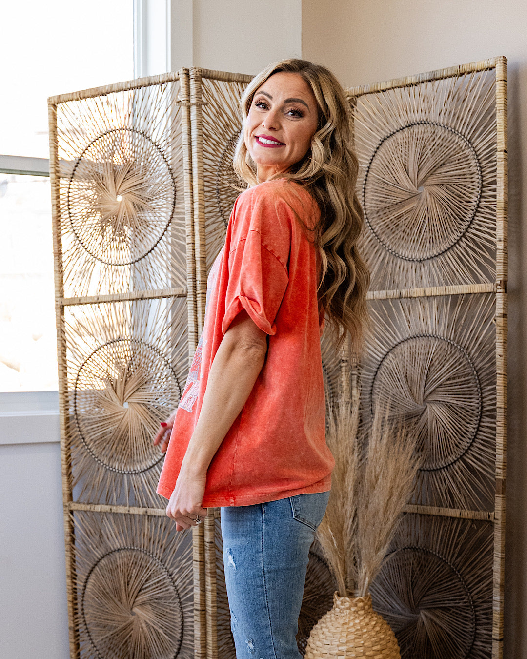 World Tour 1979 Mineral Wash Orange Tee SALE Zutter