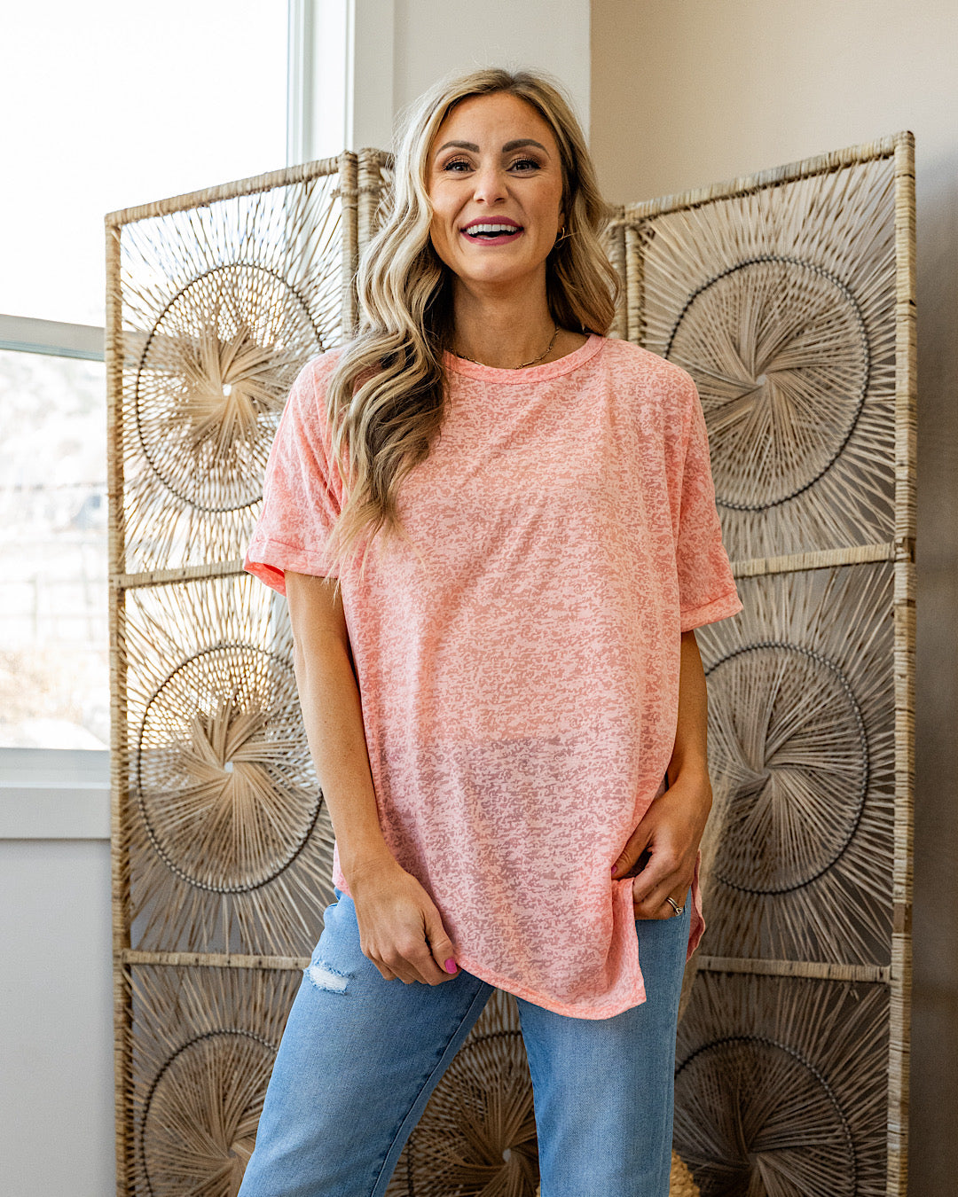 Laura Asymmetrical Top - Coral FINAL SALE Heimish