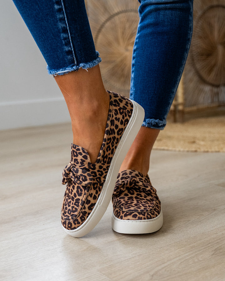 Corkys Why Knot Slip On Sneakers - Leopard Corkys Footwear