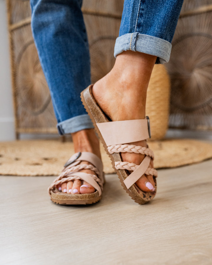 Very G Nora 3 Criss Cross Sandals - Blush FINAL SALE Very G