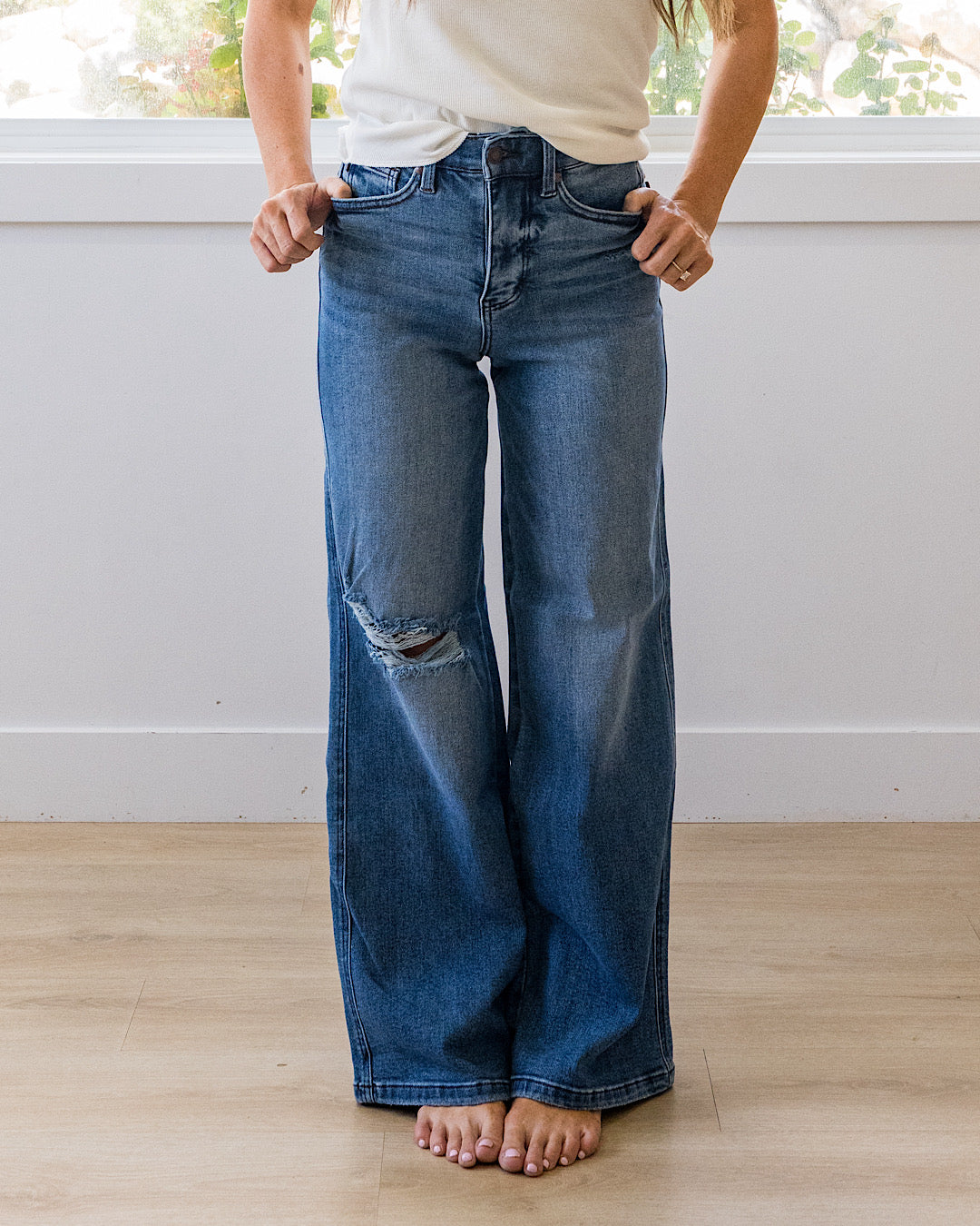 NEW! Judy Blue See You Soon Retro Wide Leg Jeans Judy Blue