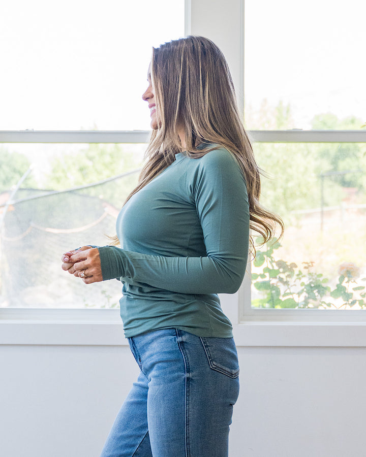 Blair Long Sleeve Top - Dusty Jade Michelle Mae