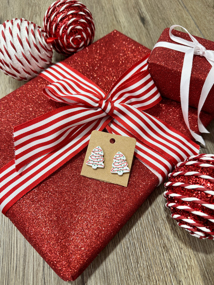 NEW! Christmas Tree Snack Cake Earrings The Wild Life