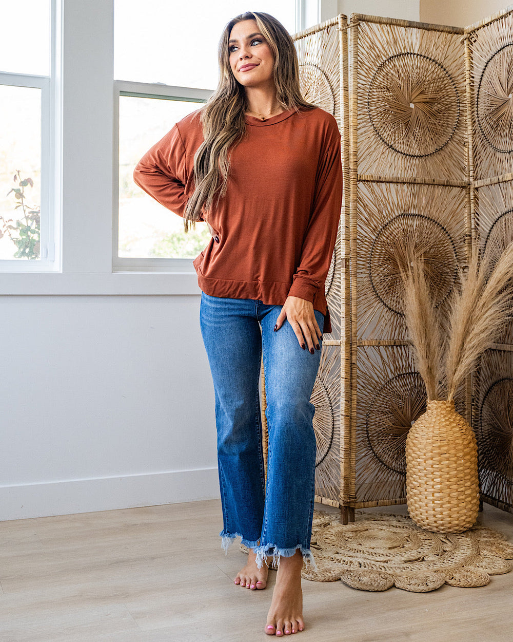 DOORBUSTER! Dolman Sleeve Top - Hazelnut Sew In Love