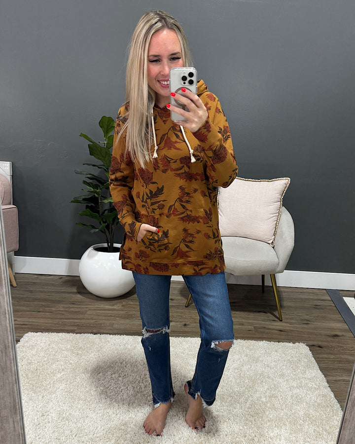 Ampersand Ave Garden Glamour Sideslit Hoodie FINAL SALE Ampersand Ave