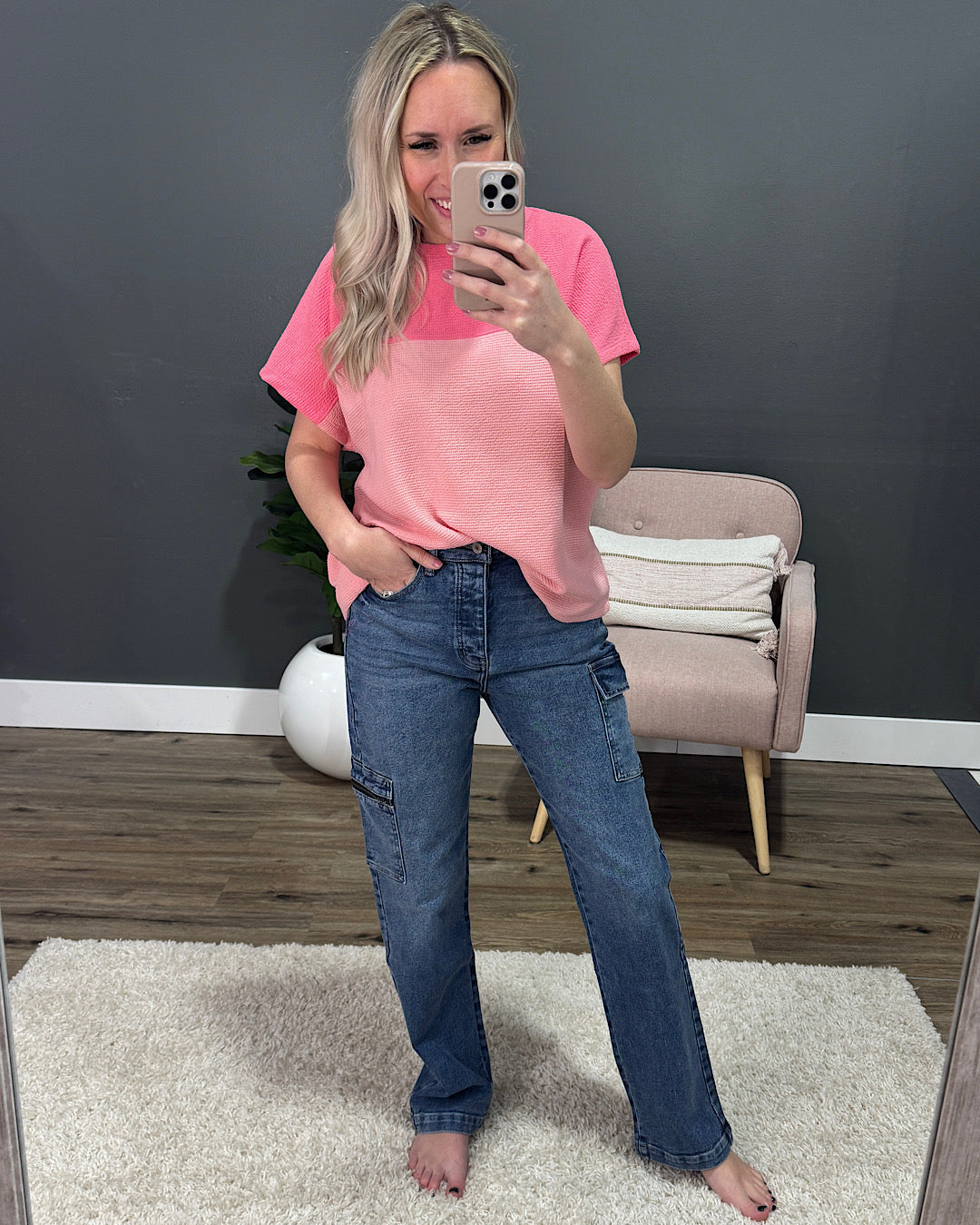 KanCan Turn Things Around 90's Cargo Straight Jeans SALE KanCan