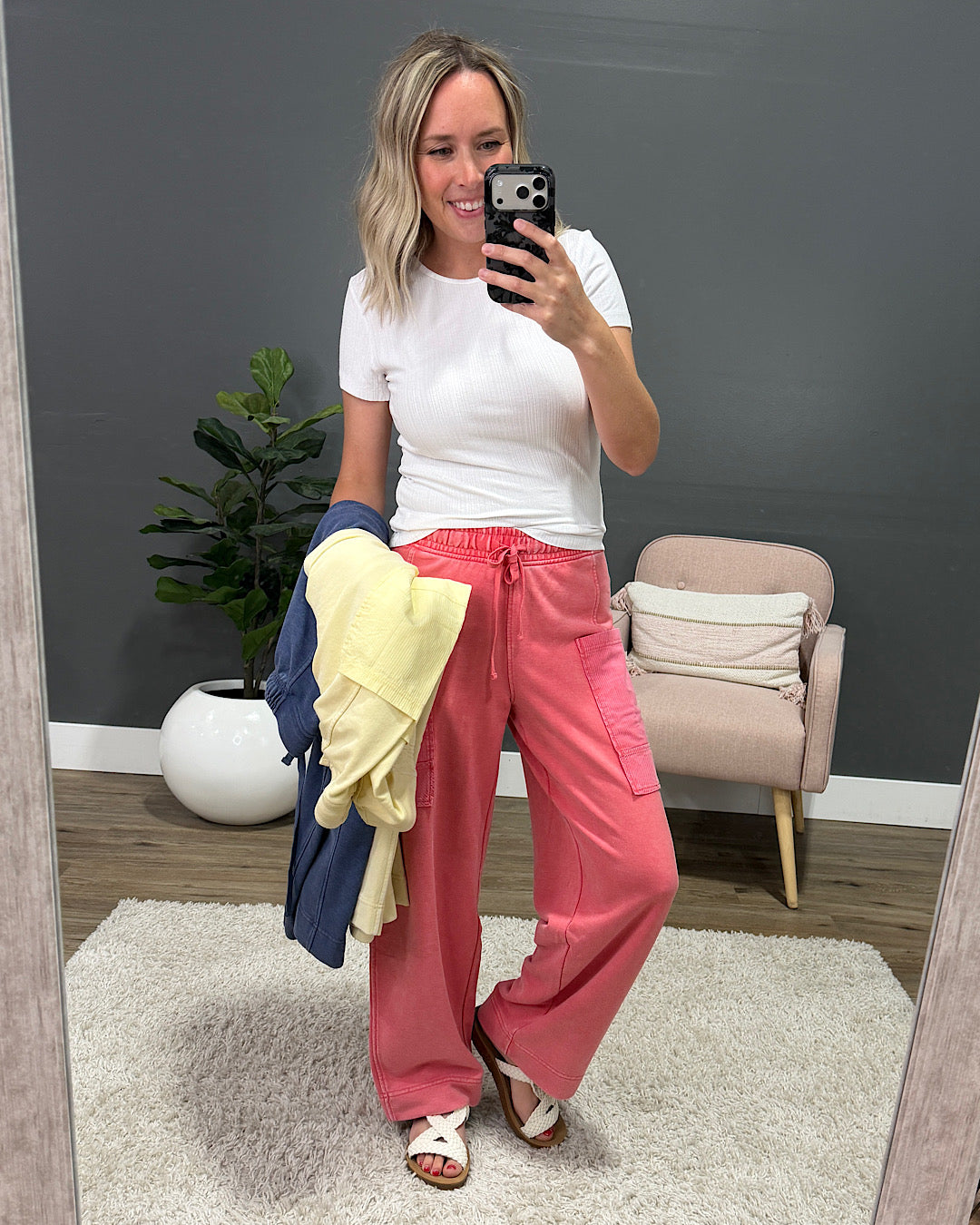 NEW! Rae Mode Terry Comfy Pants - Candy Red Rae Mode