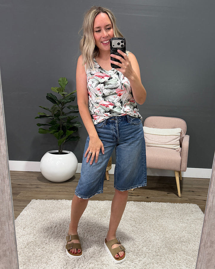 NEW! Noelle Tank Top - Flamingos Michelle Mae