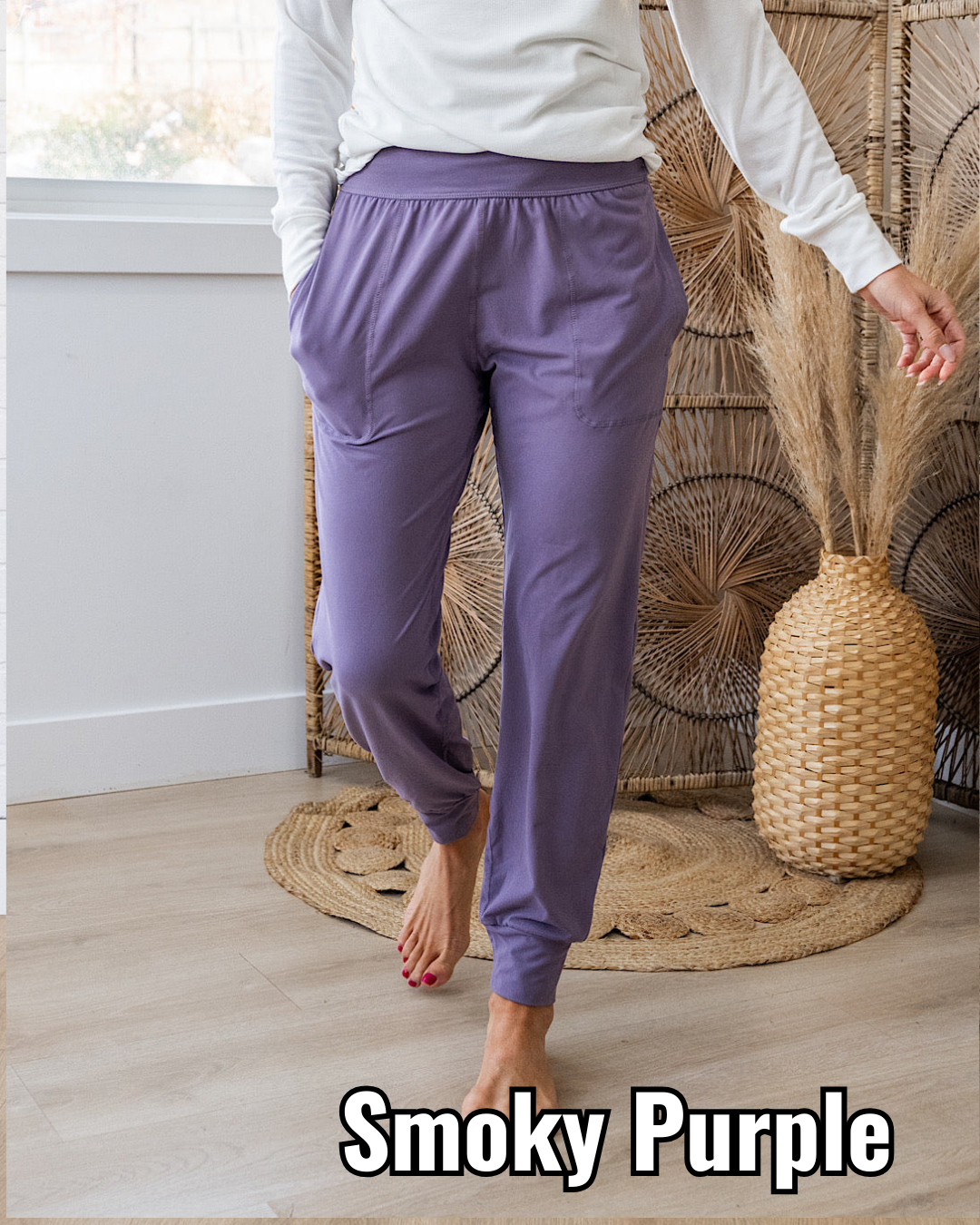 Yoga Joggers - Smoky Purple Rae Mode Small