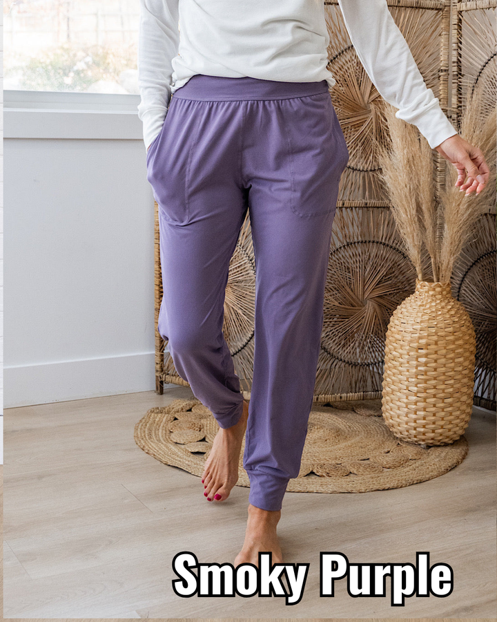 Yoga Joggers - Smoky Purple Rae Mode Small