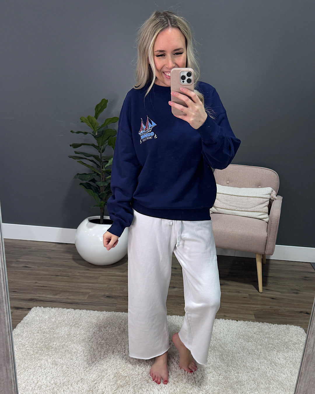 Ocean Yacht Club Navy Sweatshirt Tres Bien