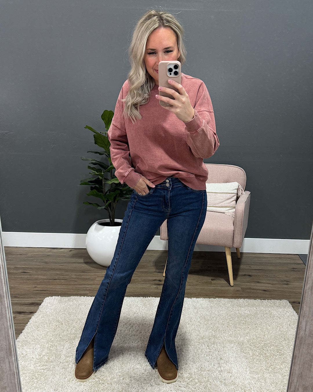 Lovervet Teryn Front Seam Flare Jeans SALE Vervet