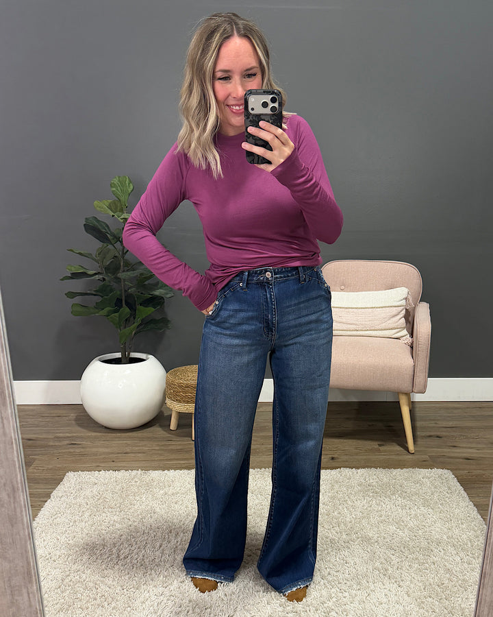 KanCan Take Away Wide Leg Trouser Jeans KanCan