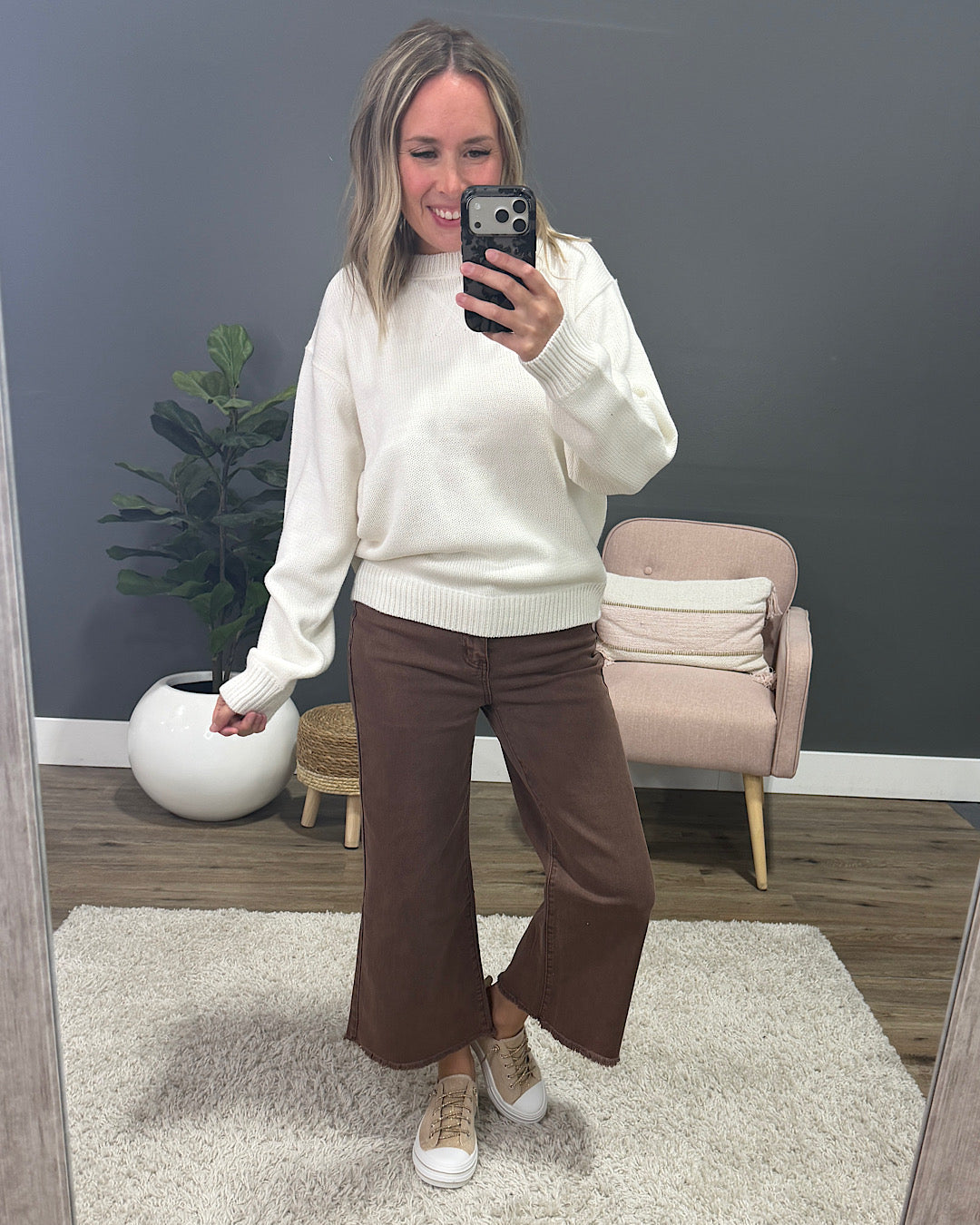 Cambree Classic Sweater - Whipped Cream Hyfve