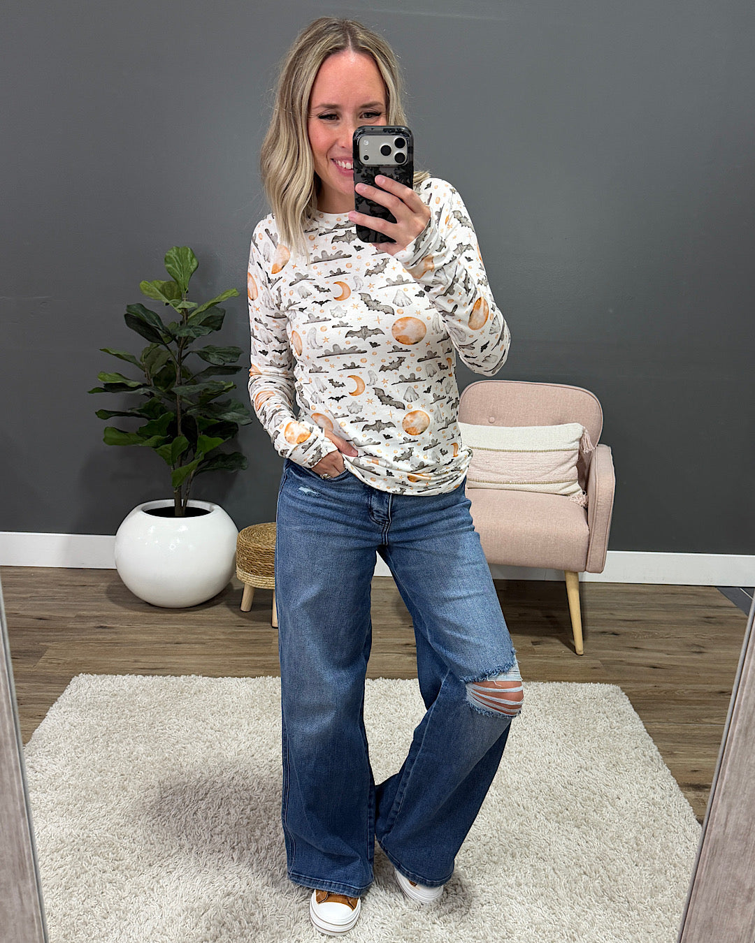 NEW! Blair Long Sleeve Top - Haunted Halloween Michelle Mae