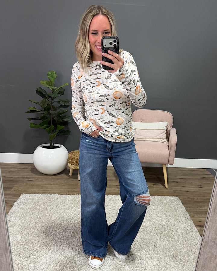 NEW! Blair Long Sleeve Top - Haunted Halloween Michelle Mae