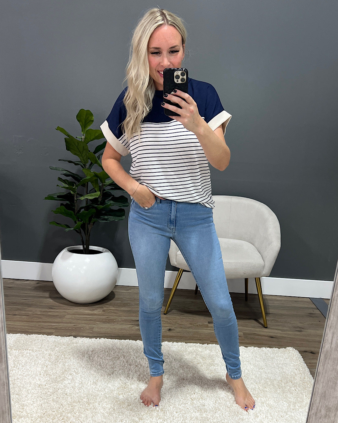 KanCan Diana Non Distressed Skinny Jeans - Light Wash SALE KanCan