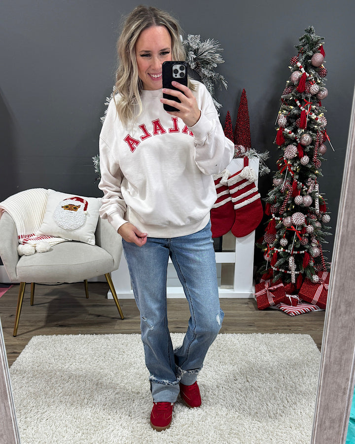 NEW! Falala Cream Sweatshirt Tres Bien