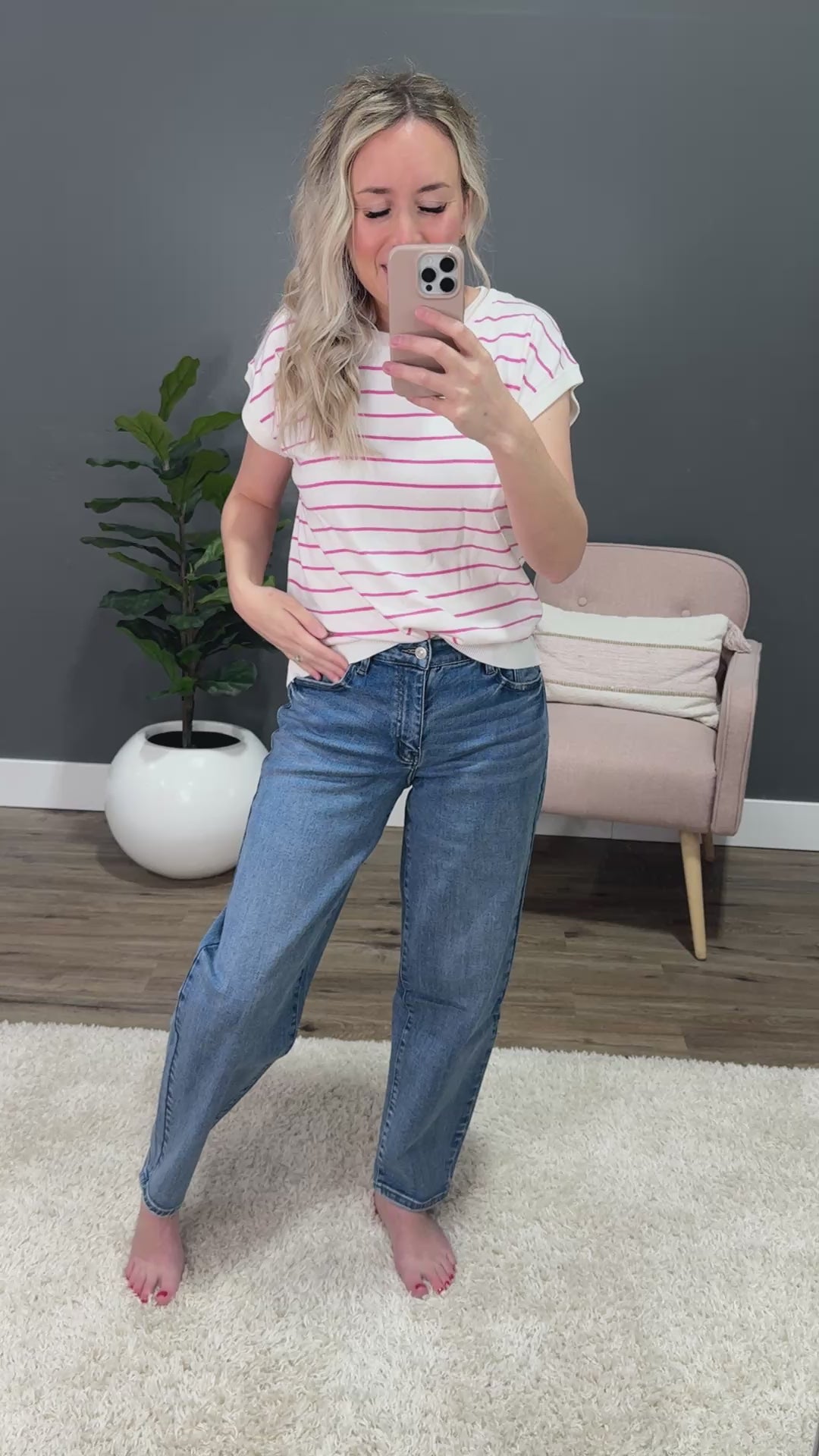 KanCan Riley Non Distressed Barrel Jeans KanCan