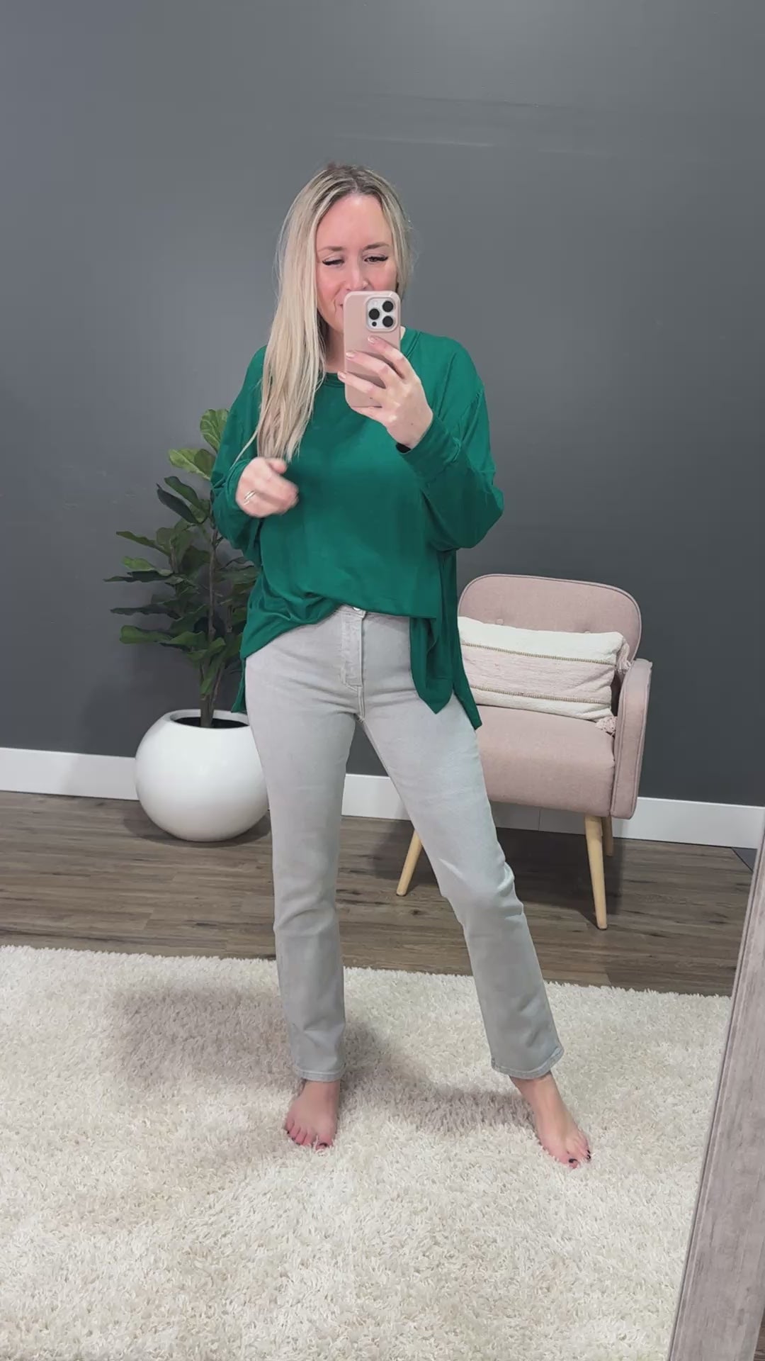 KanCan See You Gray Slim Straight Jeans SALE KanCan