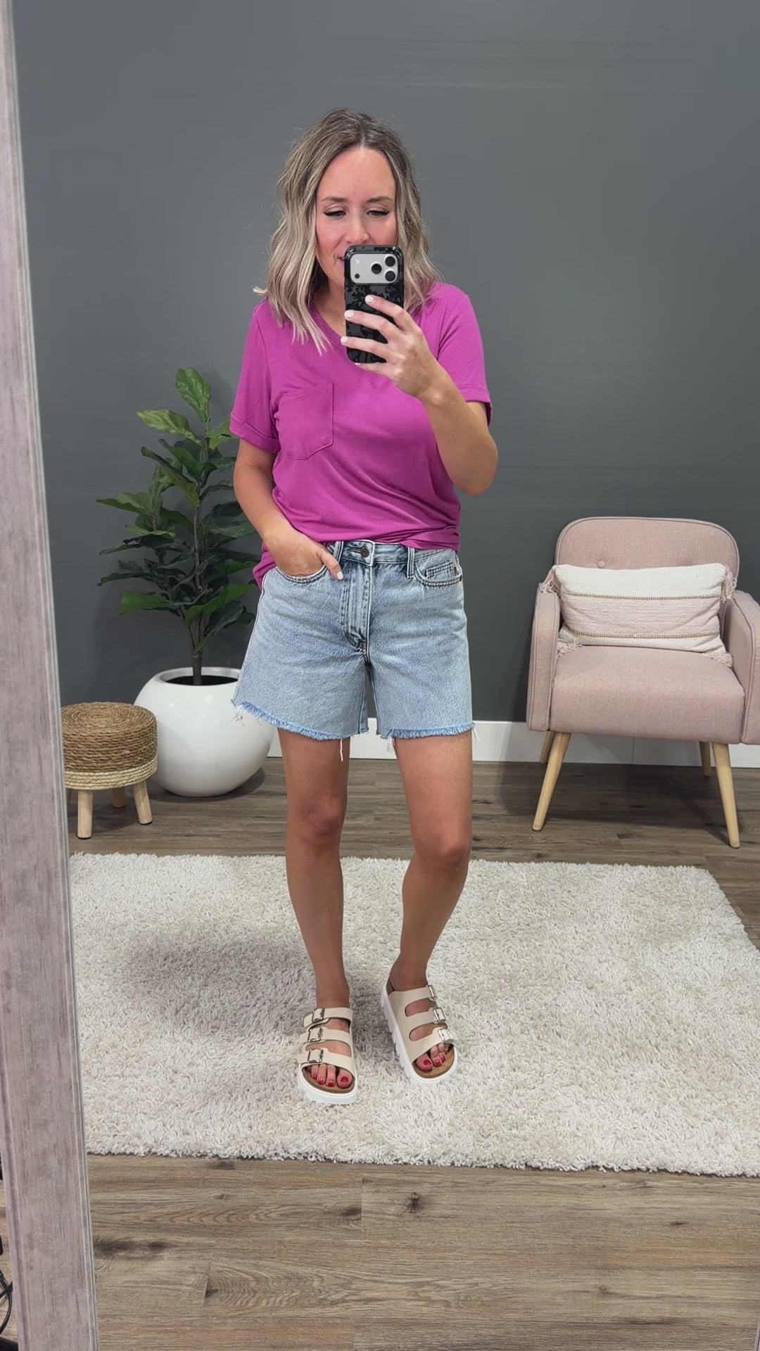 NEW! Judy Blue Hazel Rigid Magic Dad Jean Shorts Judy Blue