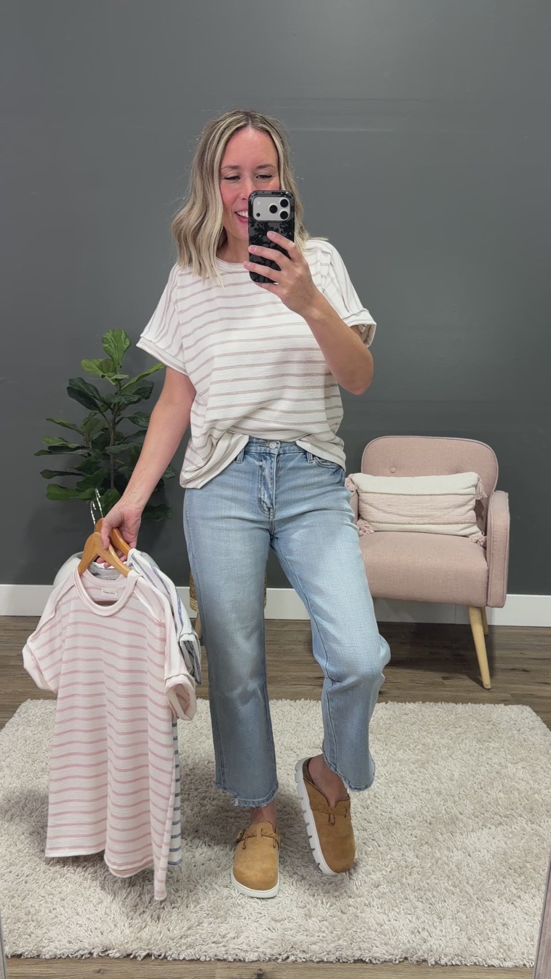 NEW! Madison Striped Top - Blue Lovely Melody