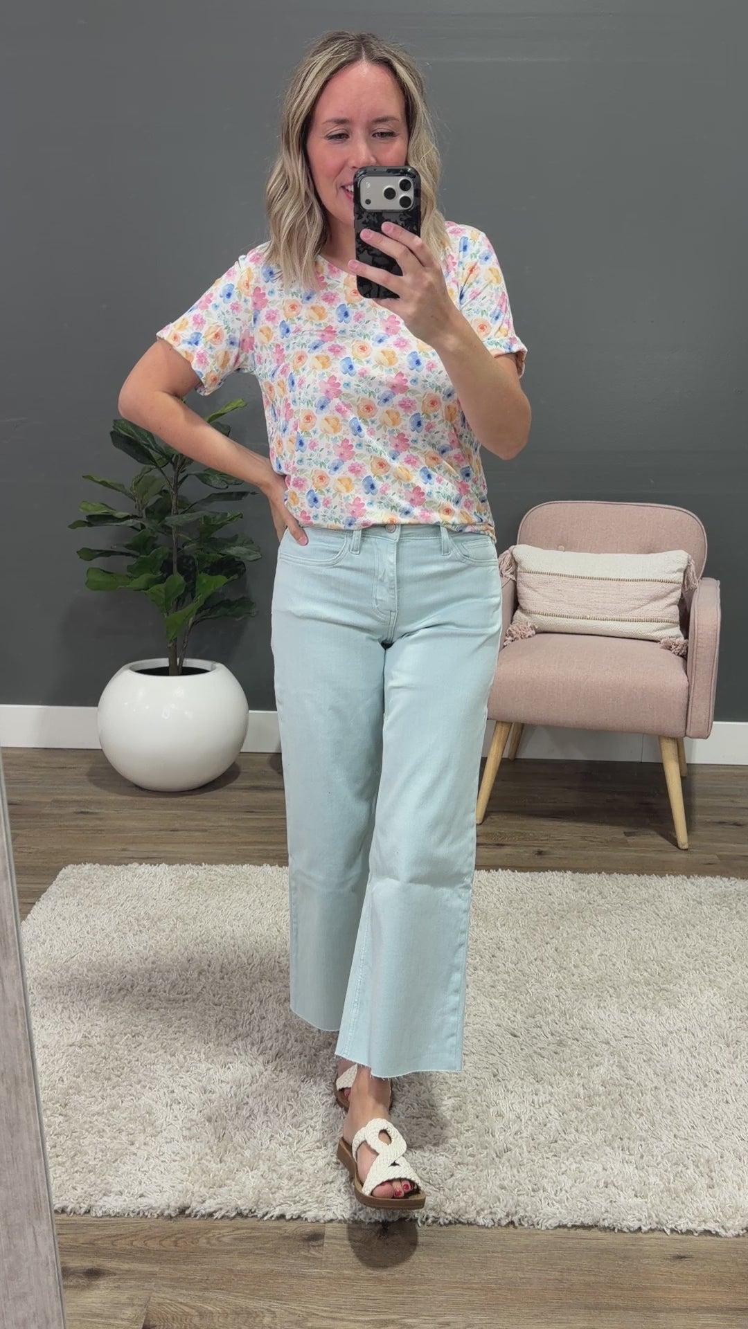 NEW! Sophie V Neck Top - Petal Gardens Michelle Mae