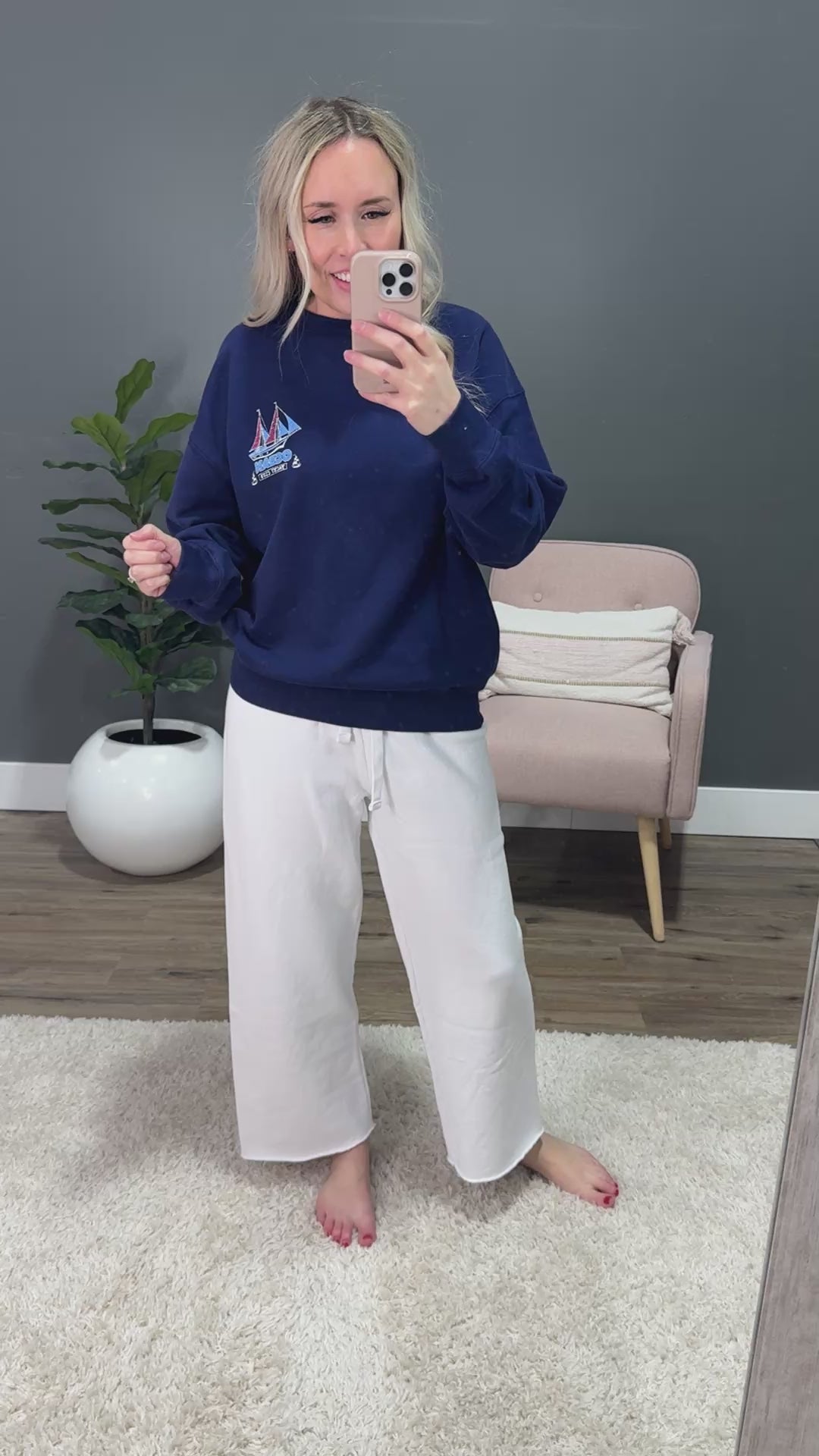 Ocean Yacht Club Navy Sweatshirt Tres Bien