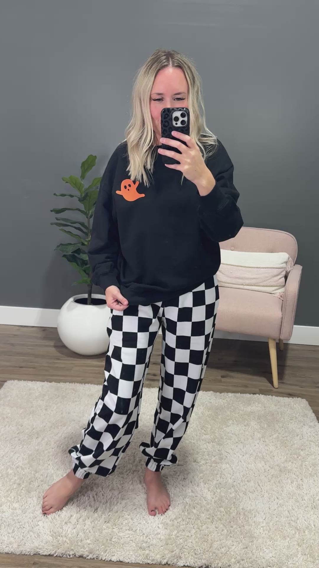 Ghost Graphic Black Sweatshirt SALE Tres Bien