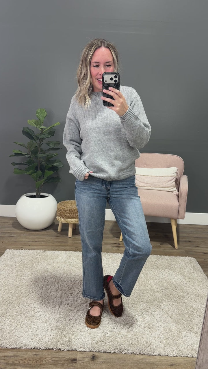 Cambree Classic Sweater - Heather Gray Hyfve