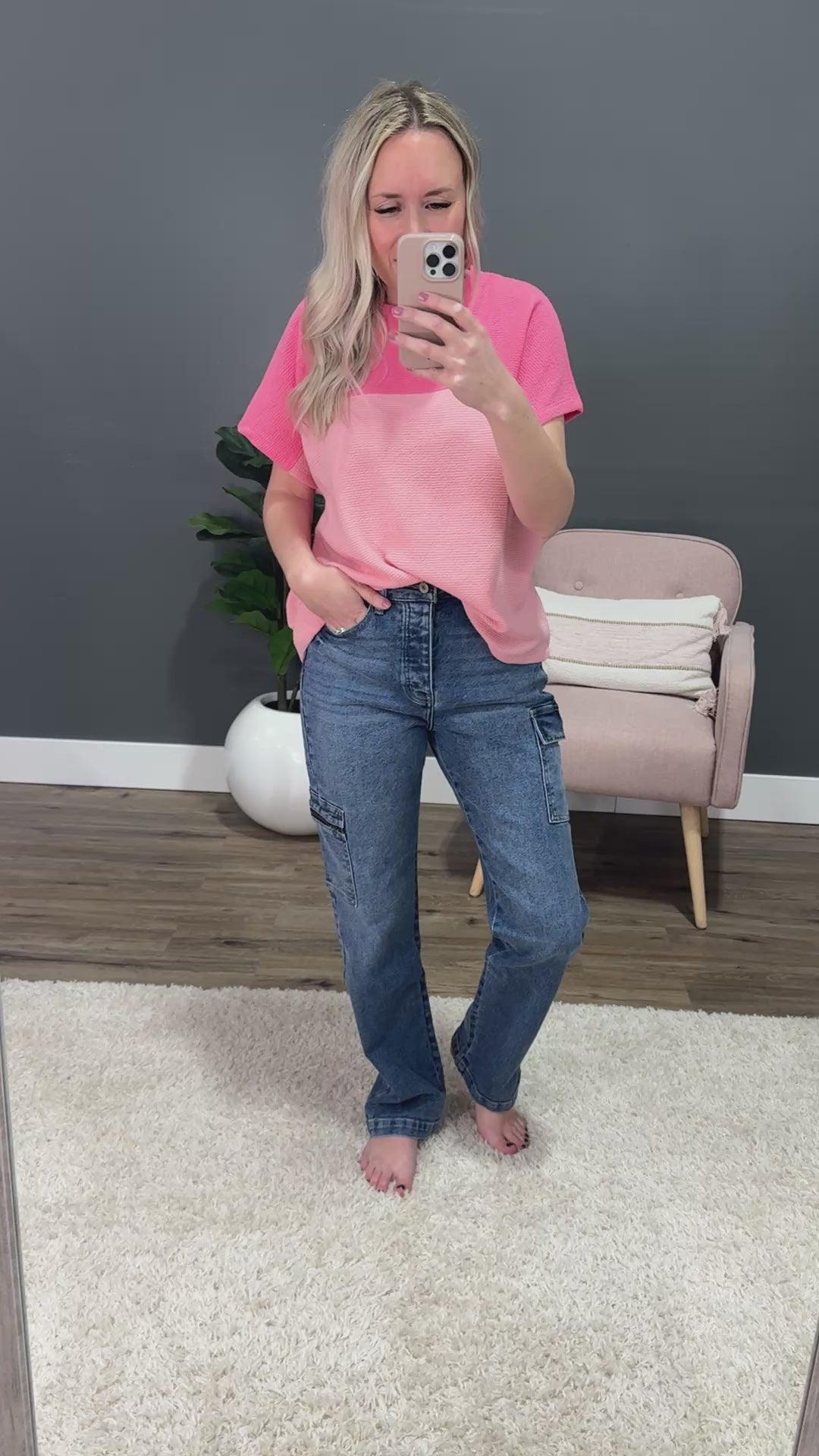 KanCan Turn Things Around 90's Cargo Straight Jeans SALE KanCan