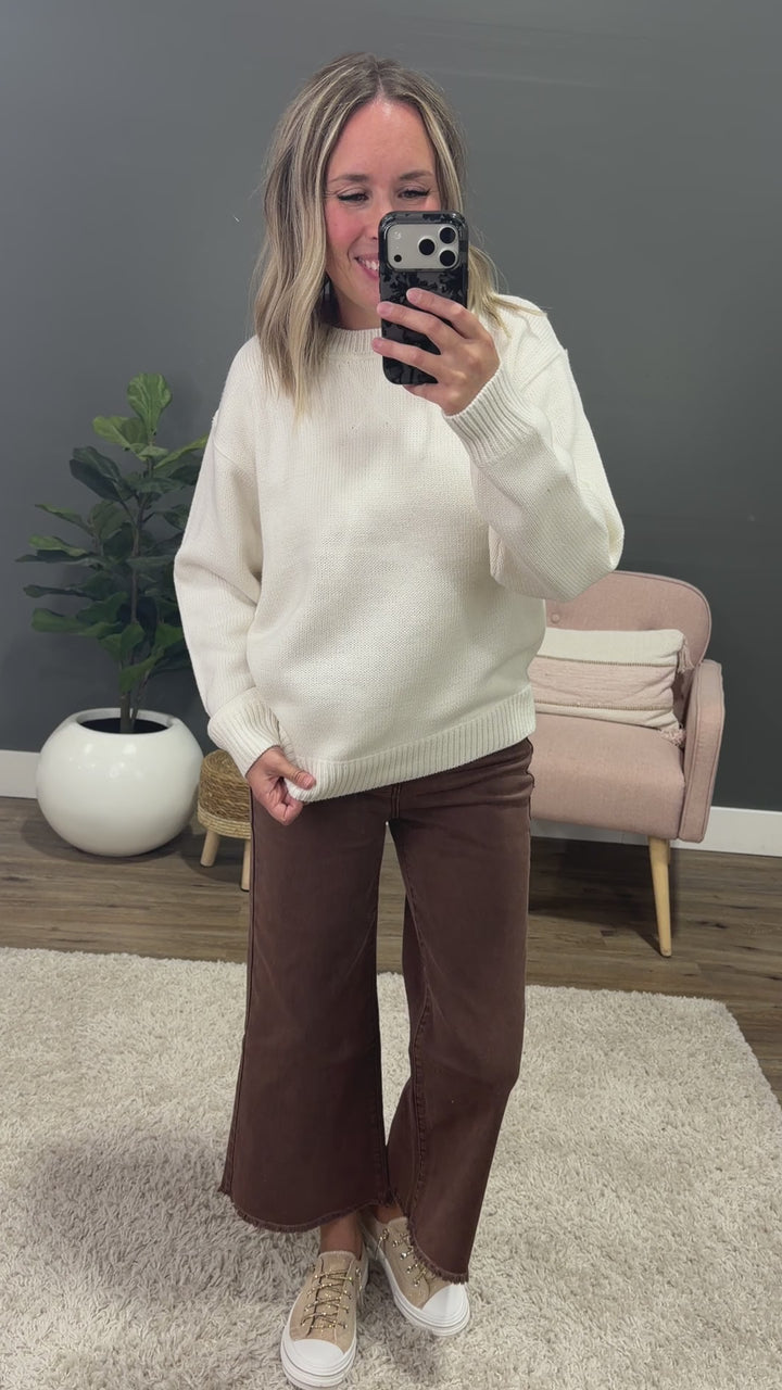 Cambree Classic Sweater - Whipped Cream Hyfve