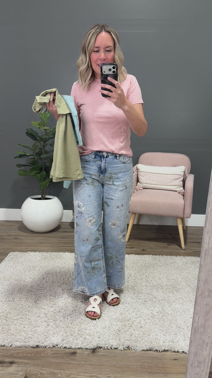 NEW! Melinda Short Sleeve Top - Peony Pink Be Cool