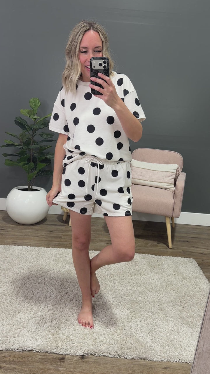 NEW! All I Need Polka Dot Set - White and Black