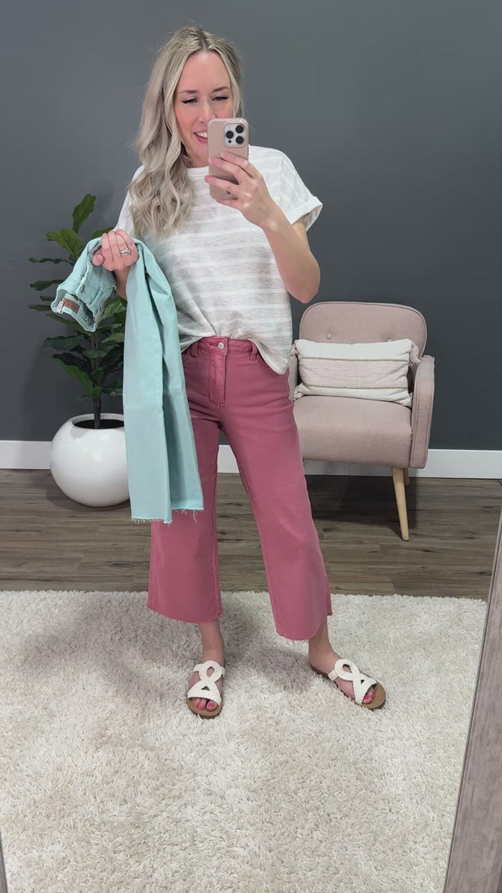 Judy Blue Mila Non Distressed Wide Leg Jeans - Light Blue Sky Judy Blue