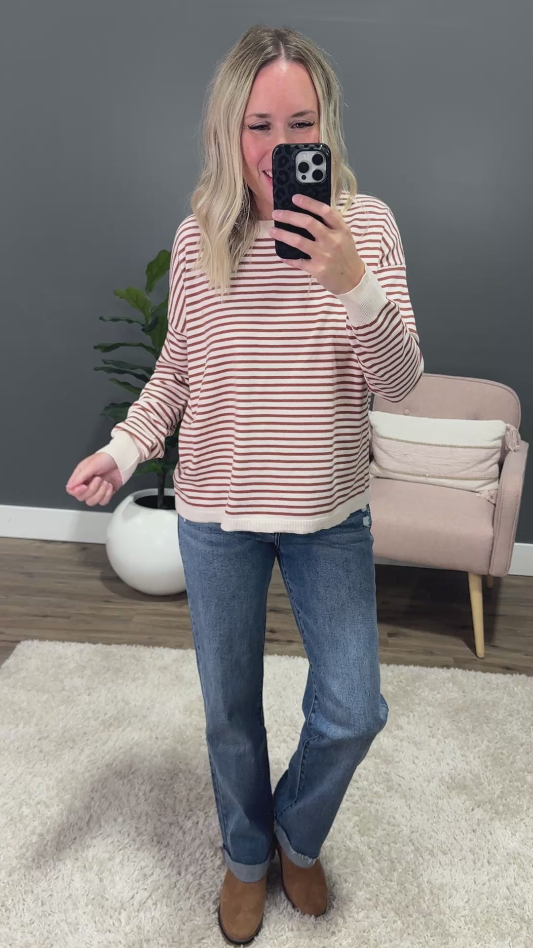 KanCan Carissa Roll Hem Straight Jeans KanCan