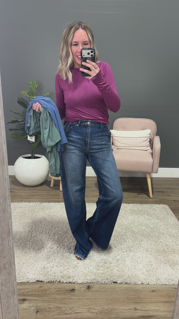Blair Long Sleeve Top - Dusty Jade Michelle Mae