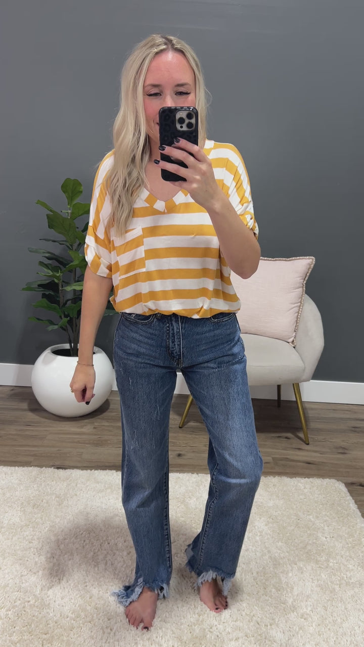 KanCan Selena Rigid Distressed Straight Jeans FINAL SALE KanCan