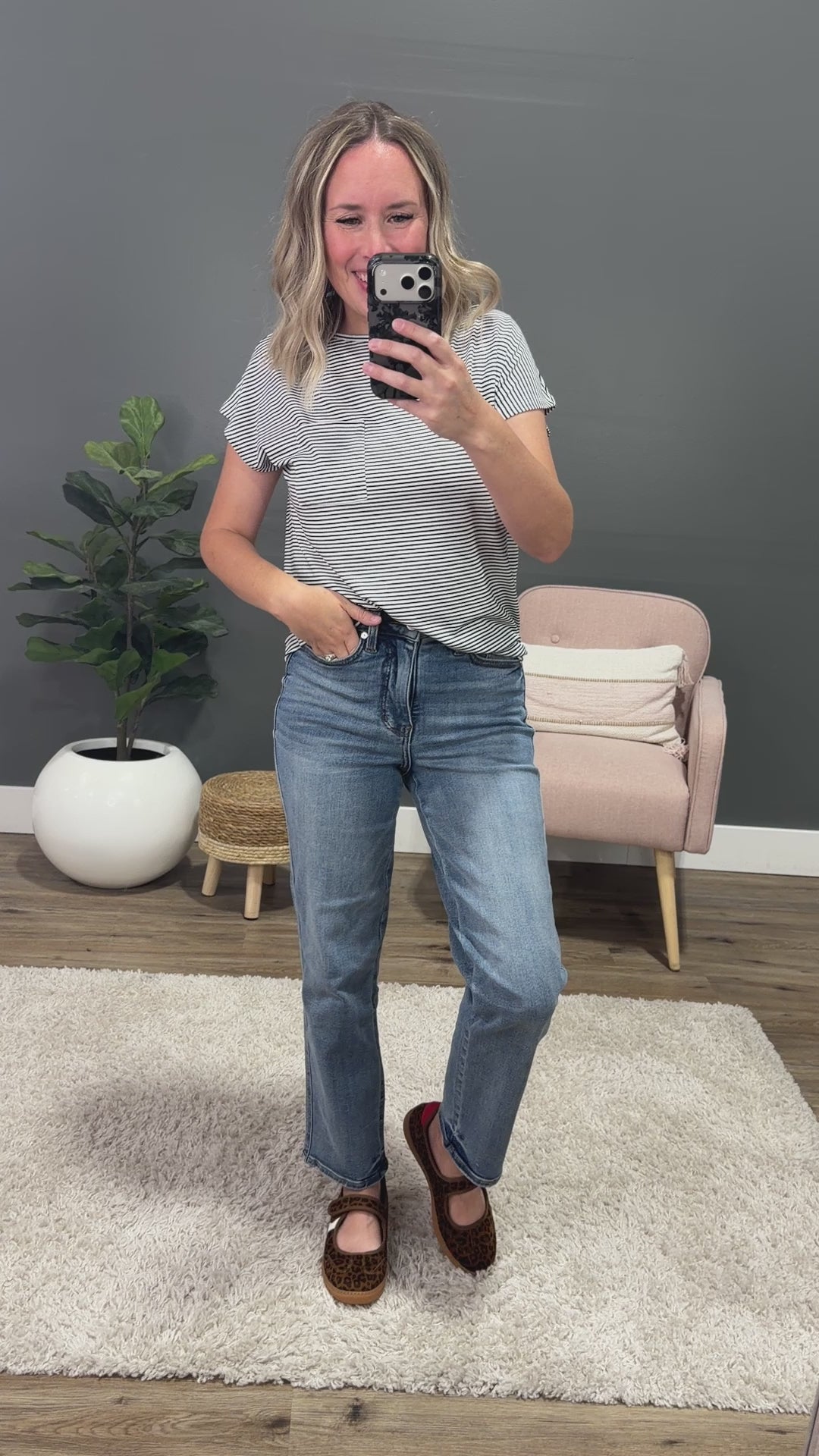 Judy Blue Keep You Non Distressed Control Top Straight Jeans Judy Blue